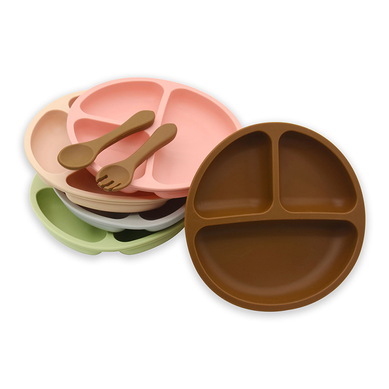 Benhaida Hitzebeständige Kleinkind Feeding Silikon Geteilt Platte wiederverwendbare Spülmaschinenfest Food Grade Silikon Saugplatte