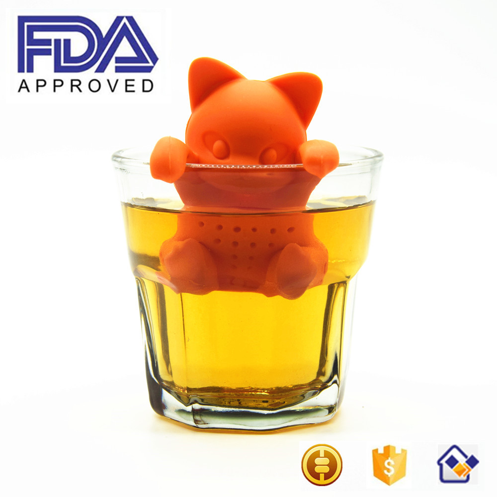 Cat Tea Infuser Gift Set for Loose Leaf Tea cute tea strainer set for couples gift-set of 2