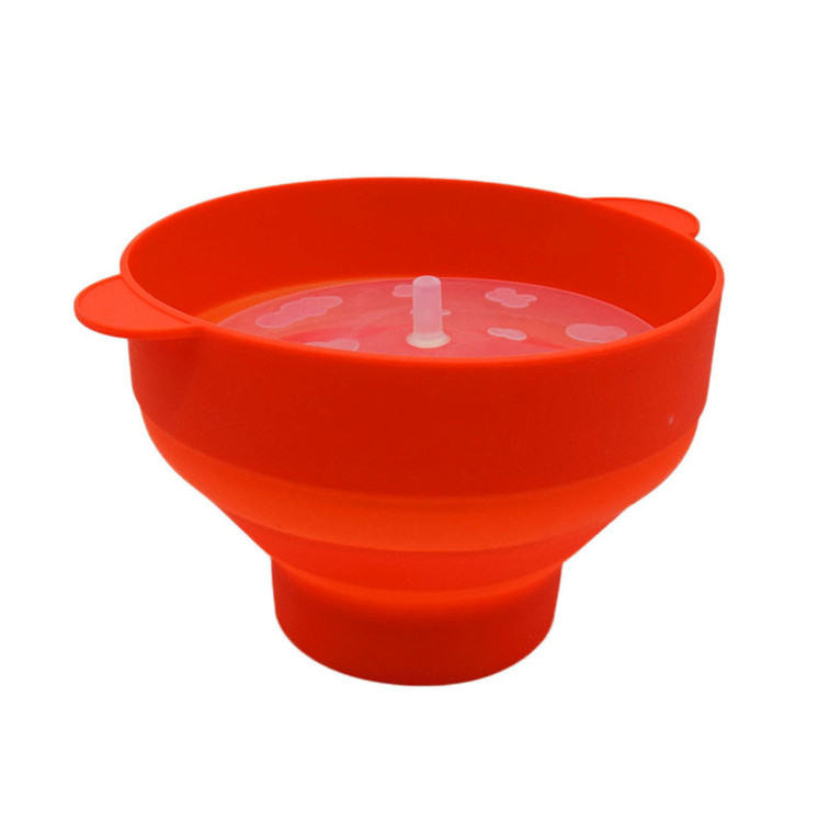 Collapsible Silicone Microwave Popcorn Popper,Magic Hot Air Popcorn Maker Bowl