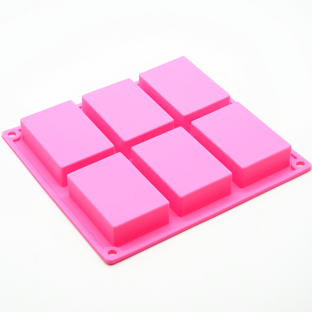 Custom Silicone Molds For Soap Making, Silicone 6 Cavity Soap Molds