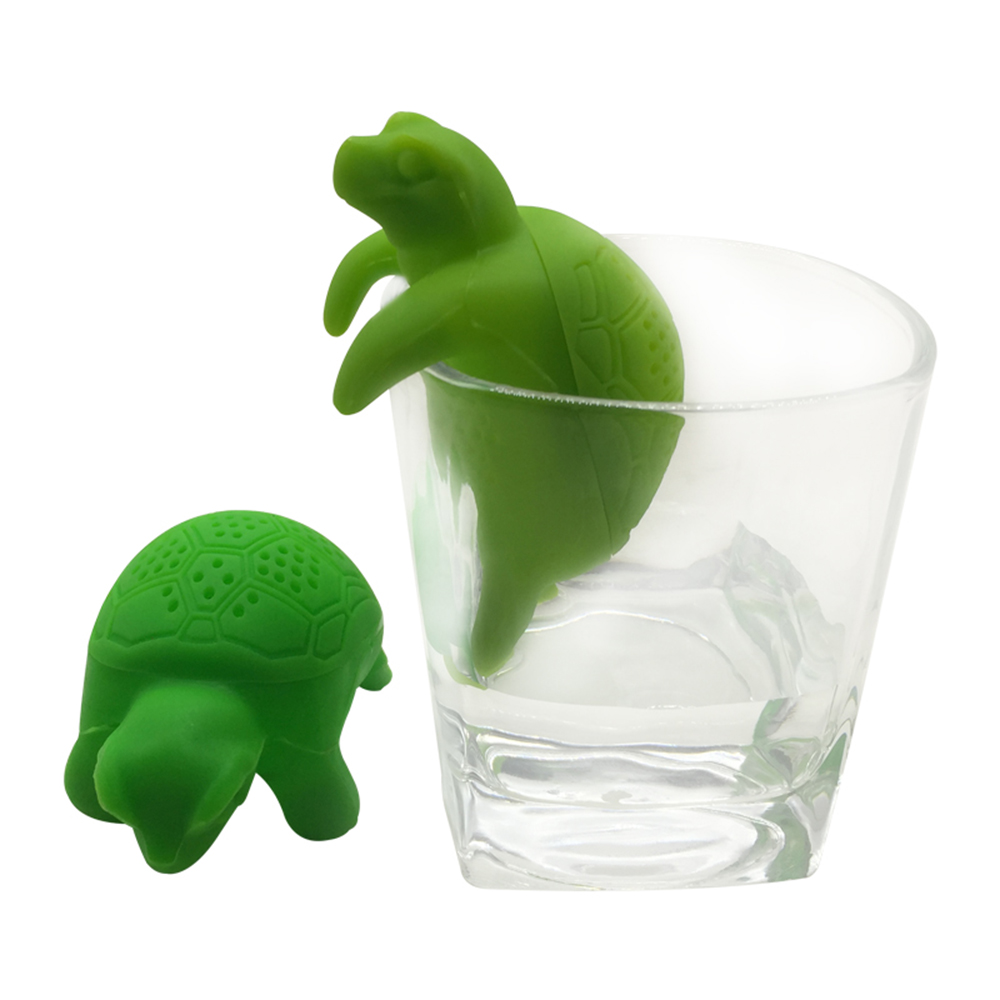 Customized Cute Design FDA Silicone Turtle Tea Infuser,Heat Resistant tortoise Tea Strainer