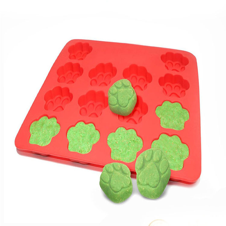 Food Grade Hund Knochen & Pfote geformt Silikon Backform, Silikon Schokolade Süßigkeiten Schimmel