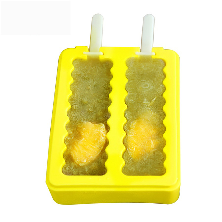 Ice Pop Formen Weiche Popsicle Formen Eis Pop Makers Mit Deckel Wiederverwendbare Silikonformen 2 verschiedene Formen Eis Popsicle