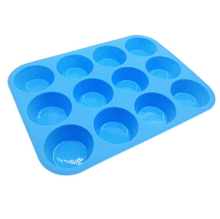 Forno a microonde sicuro 12 tazze Muffin silicone Pan Cupcake Muffa di cottura
