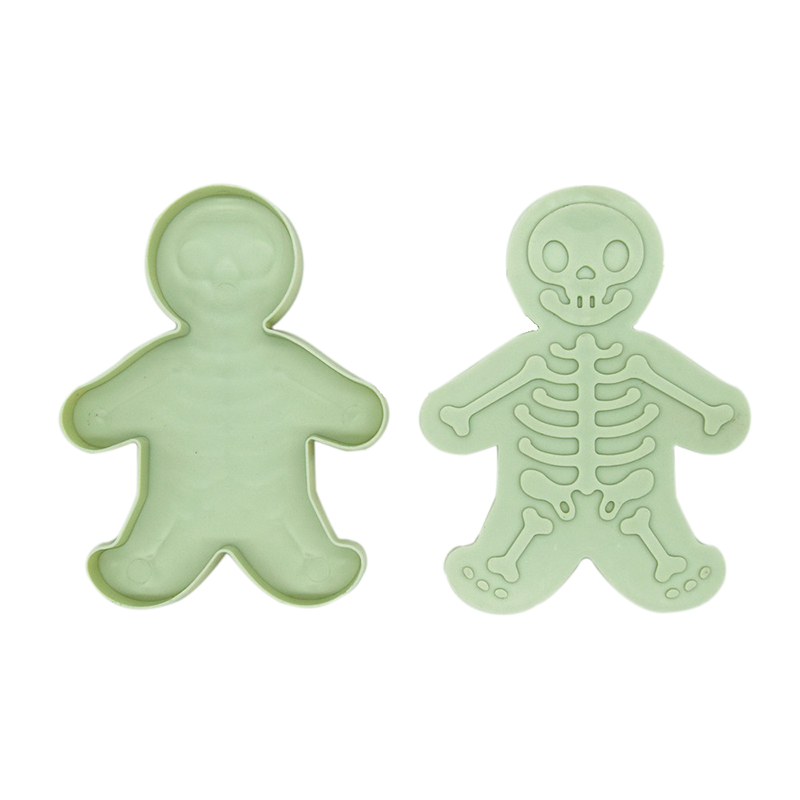 Premium Lebensmittelqualität Cookie Stamp Keks Cutter Großhandel, Cookie Stamp für Gingerman Skelett