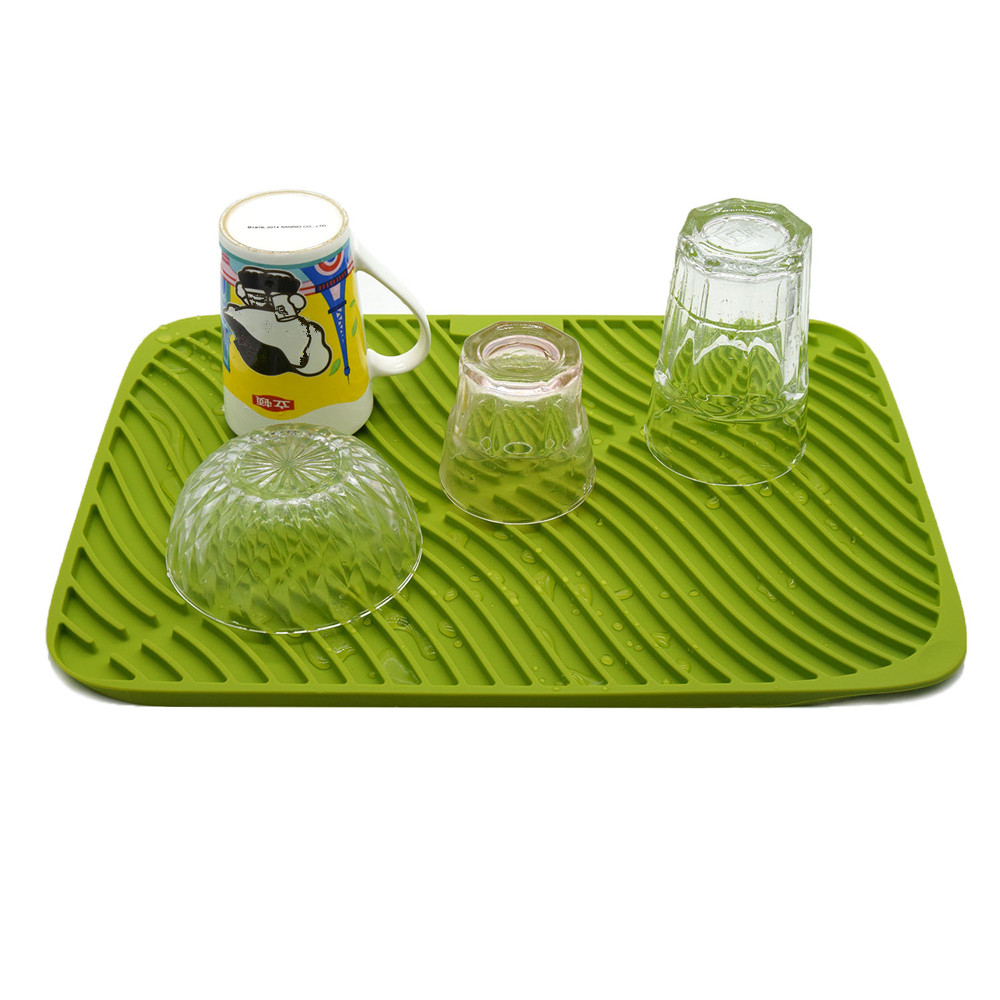 Tappetino di secchezza eccellente del silicone del premio, stuoia di secchezza del piatto del silicone resistente al calore