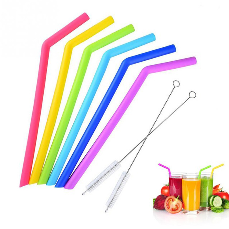 Set of 8 Stainless Steel Straws Long 10.5 Inch Drinking Metal Straws For Tumblers