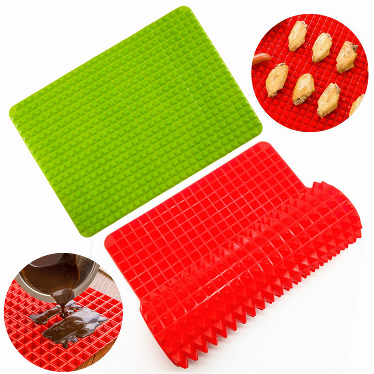 Silicone cuisson saine cuisson tapis anti-adhésif Silicone pyramide cuisson tapis cuisson Pan four cuisson