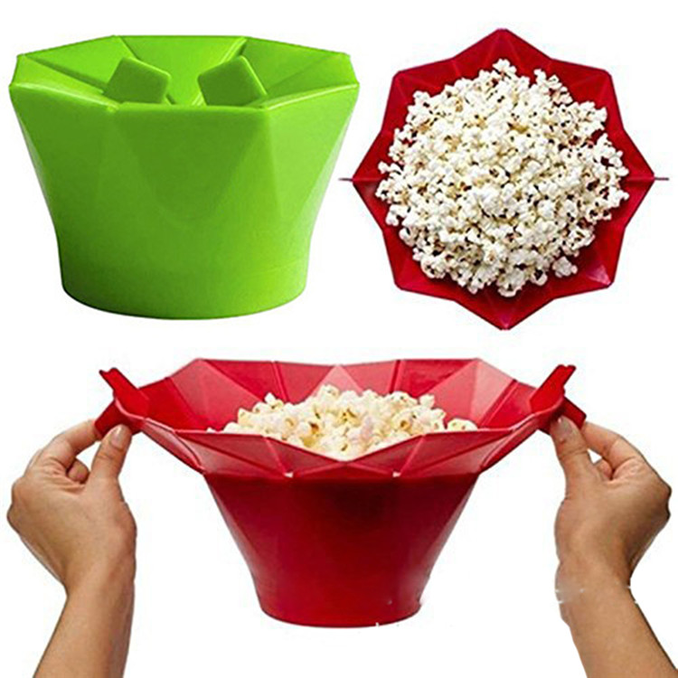 Silicone Microwave popcorn poppers, popcorn maker, popcorn machine