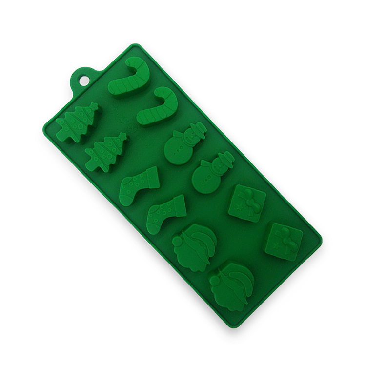 Wholesale Christmas Silicone chocolate mold tray , BPA Free silicone candy mold
