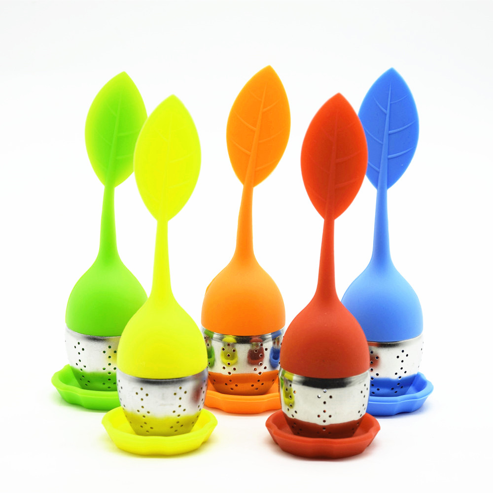 Wholesale Fancy Pot Plant Silicone Loose Leaf Tea Infuser, Silicone Tea Filter, Silicone Tea Strainer