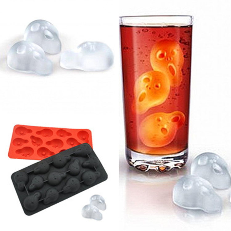 Ice Cube Trays Silicone Set Scream Mold Halloween Chocolate Mold Ice Maker Ice Tray