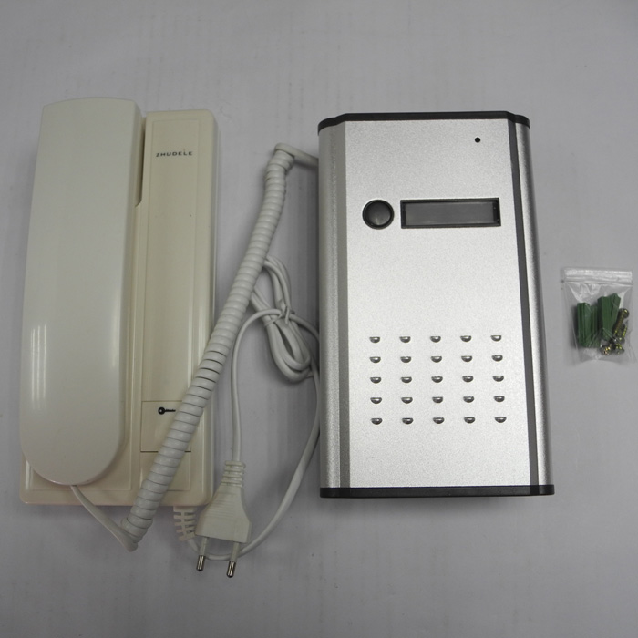 2-Wire Connection Audio Door Phone Security Intercom System PY-DP3208A