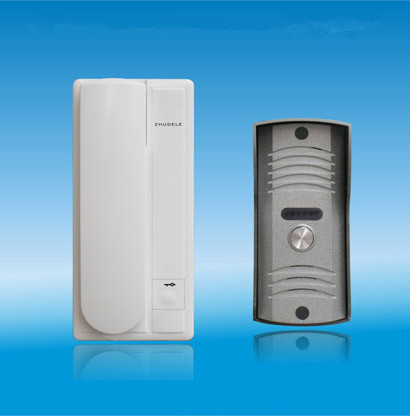 2线非可视开锁对讲门铃金属室外机带防雨罩 　　PY-DP3208C