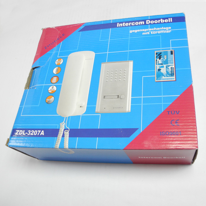 DIY 2 Wire Handset Audio Door Phone 1V1 Intercom System PY-DP3208A