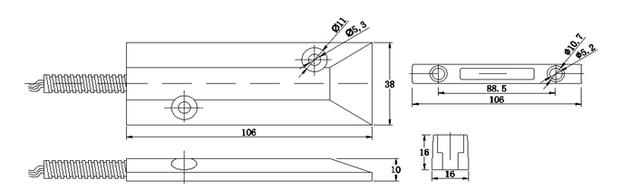 alarm accessories product door contact magnetic switch PY-C55Z