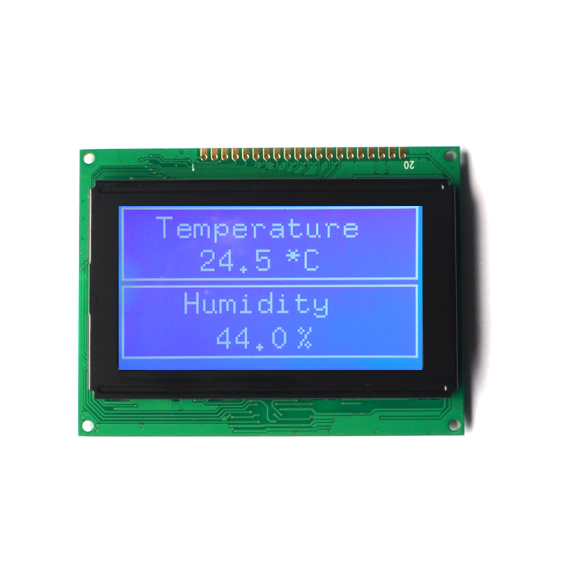 128X64 القرار شاشة LCD COB LCD 12864A عرض المصنعين الجرافيك (WG1206F2SGW6B)