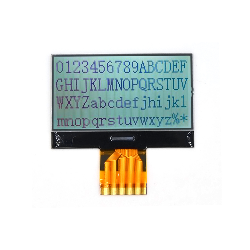 사용자 정의 단색 LCD 디스플레이 모듈 128x64 도트 그래픽 COG LCD FSTN 포지티브 세그먼트 LCD 유리 화면 (WG1206J0FSN7G)