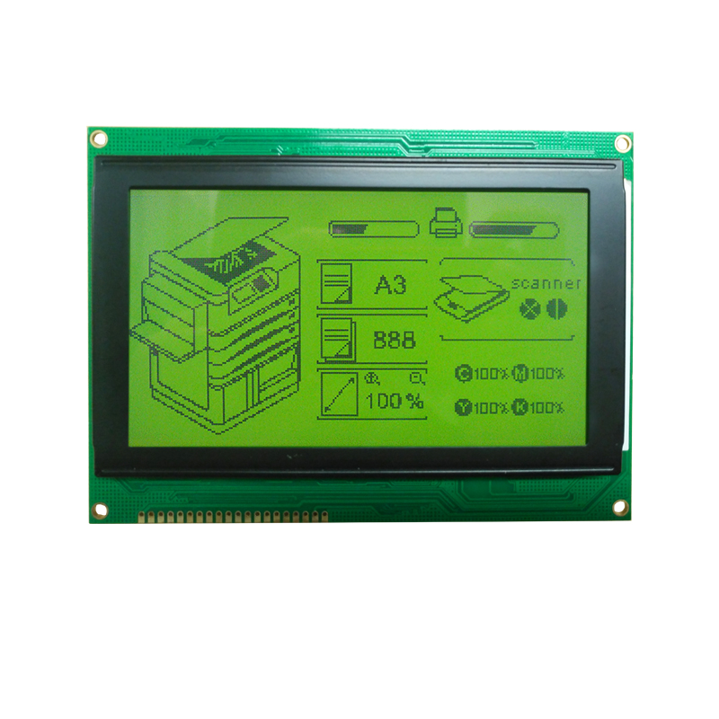 Écran LCD STN 240x128 Module LCD graphique COB avec couleur vert jaune (WG2412Y4SBY6B)
