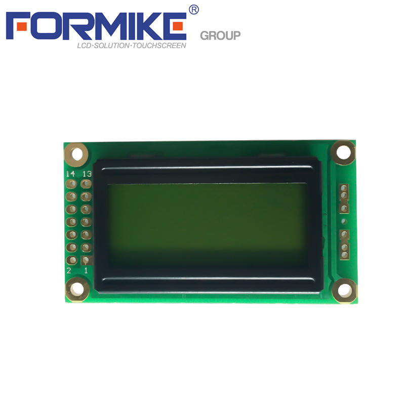 用于数字机器的8x2非常小的COB STN字符LCD屏幕（WC0802Z3SAN1B）