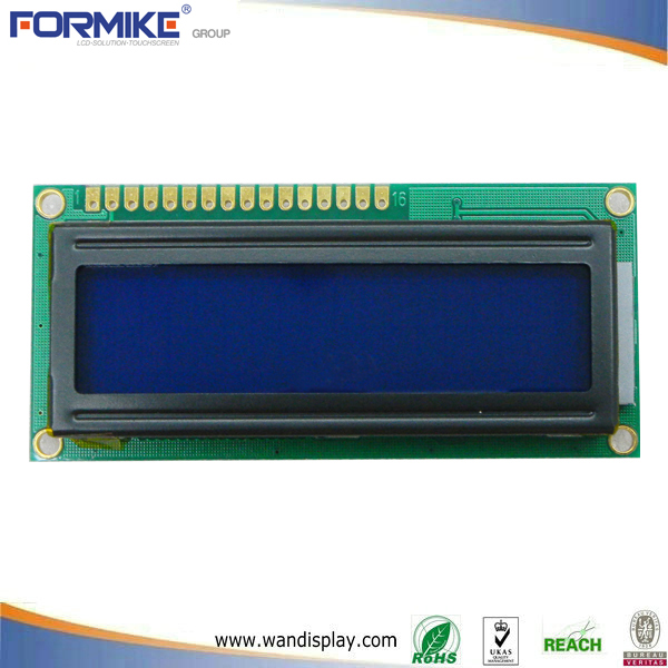 Gute Qualität blauen hintergrund 16x2 lcd display modul mit 16 zeichen 2 linien (WC1602A1SGW6B-E)