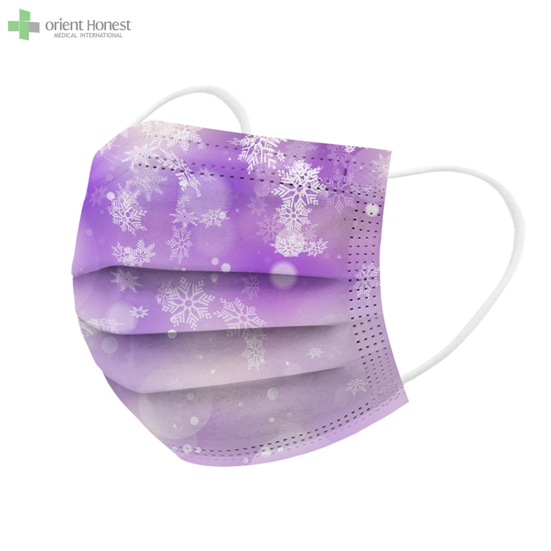 100/50/20 / 10PC Dernier adulte universel jetable à 3 couches de haute qualité Spunlace masque imprimé masque à la poussière en plein air mascara facial