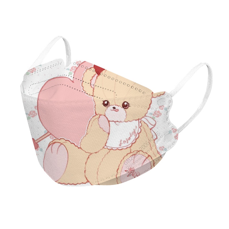 4layers KF94 child mask with cartoon printing and capable