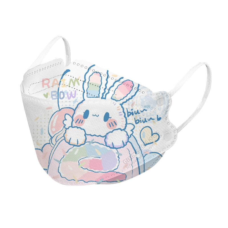 4layers KF94 child mask with cartoon printing and capable