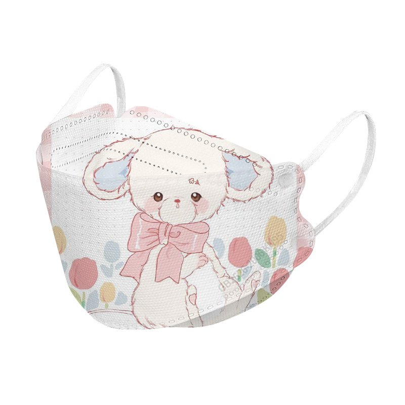 4layers KF94 child mask with cartoon printing and capable