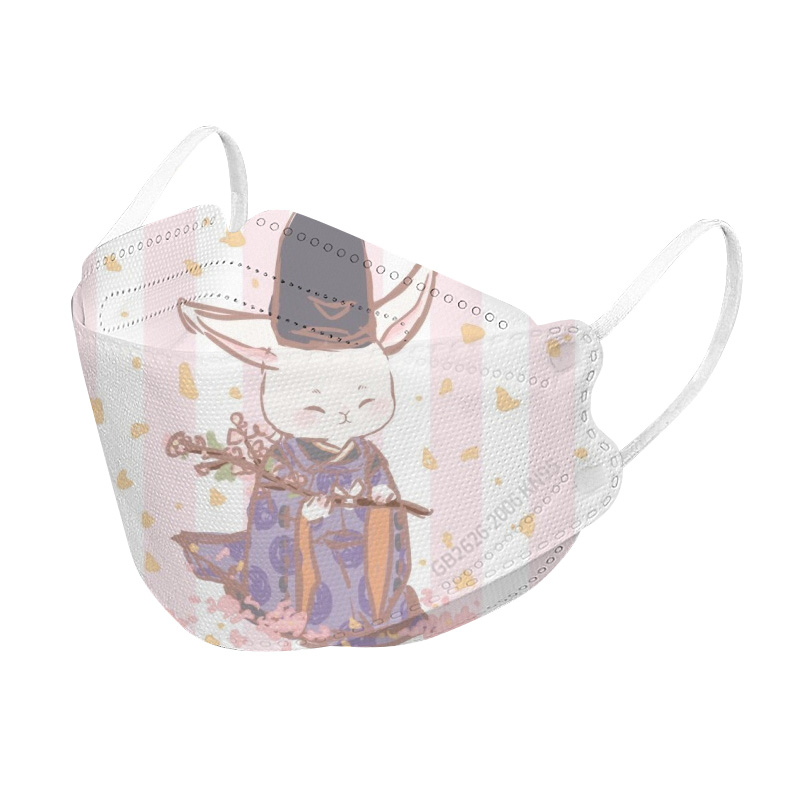 4layers KF94 child mask with cartoon printing and capable