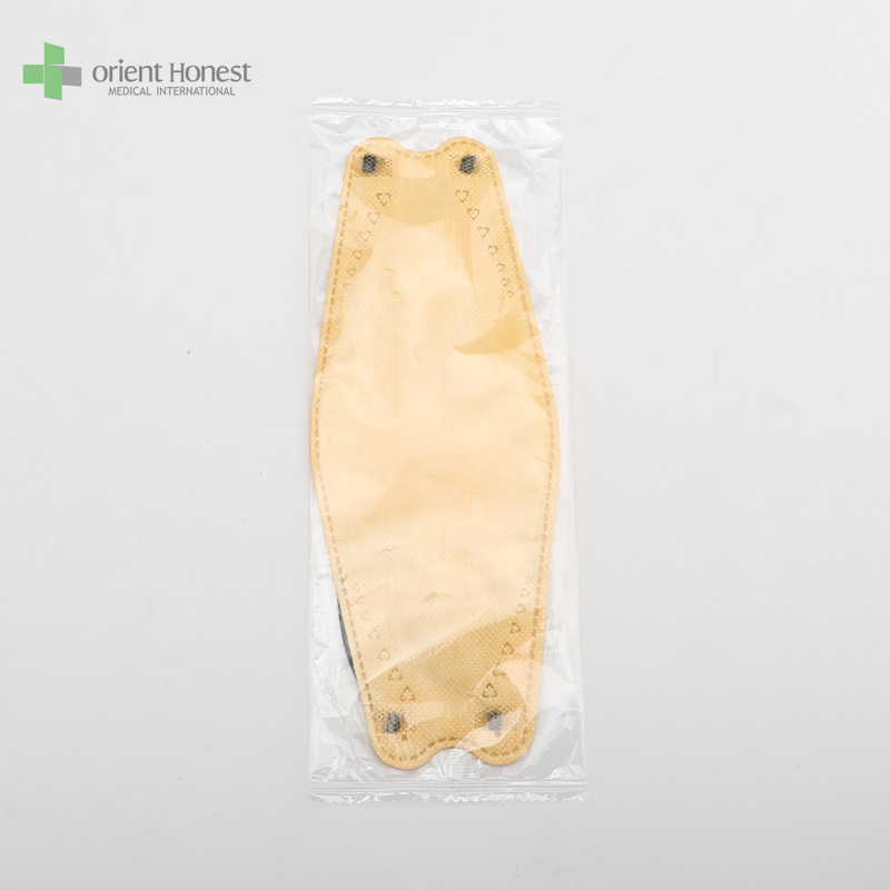 Masque de visage coloré de kf94 coloré 3 plastique non tissé pour adultes