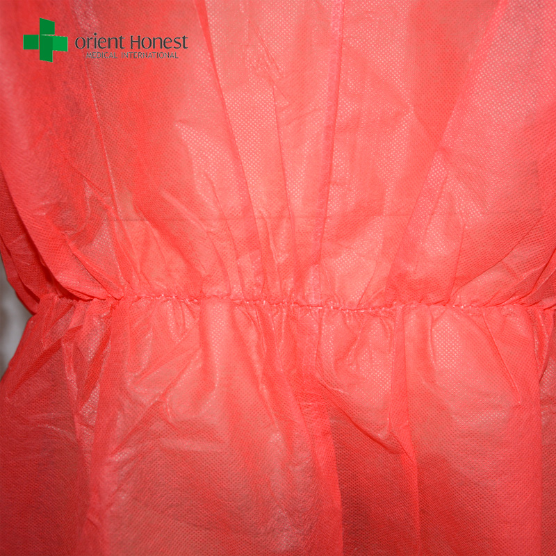 China manufacturer disposable polypropylene coverall, disposable PP coverall red color,CE ISO certified polypropylene coverall