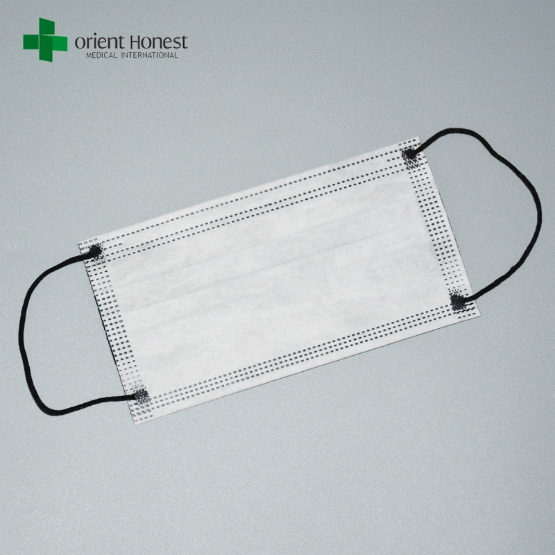 Chinese exporter for disposable black surgical mask , isolation medical facial mask , non-woven face mask 17.5*9.5cm