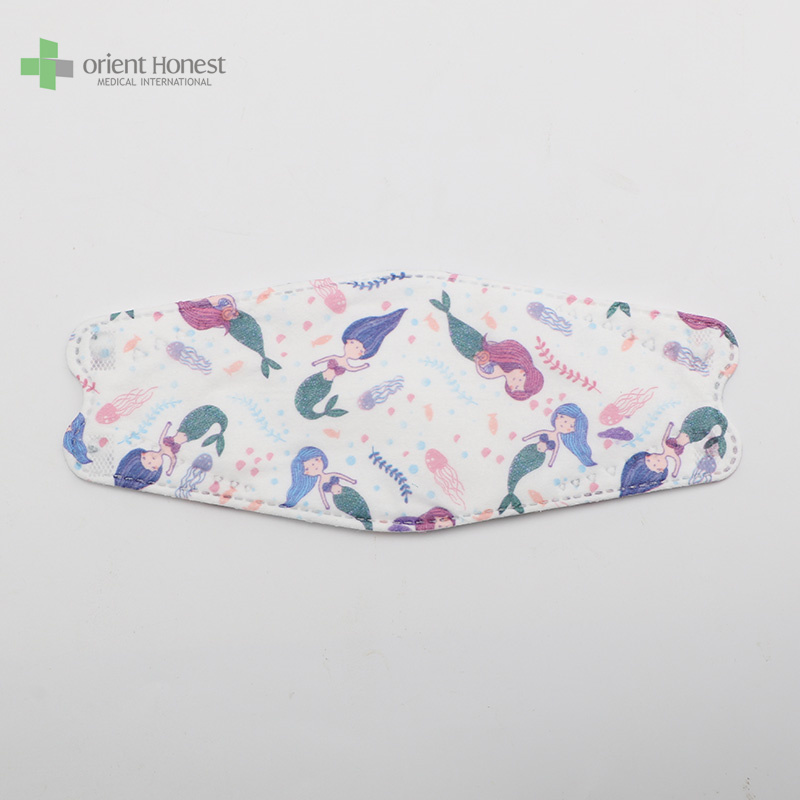 Custom printed 4 ply disposable KF94 disposable face maks China factory
