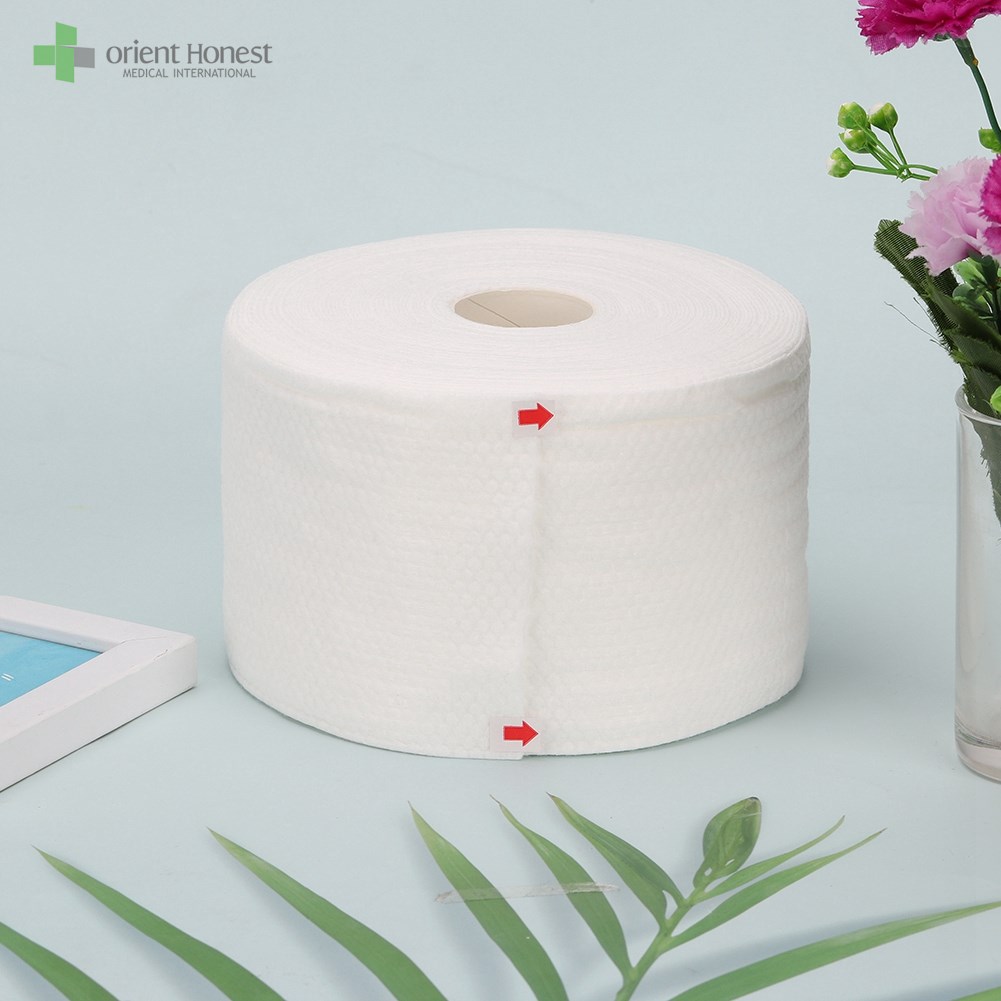 Disposable 100% cotton face towel wet and dry use Hubei wholesaler