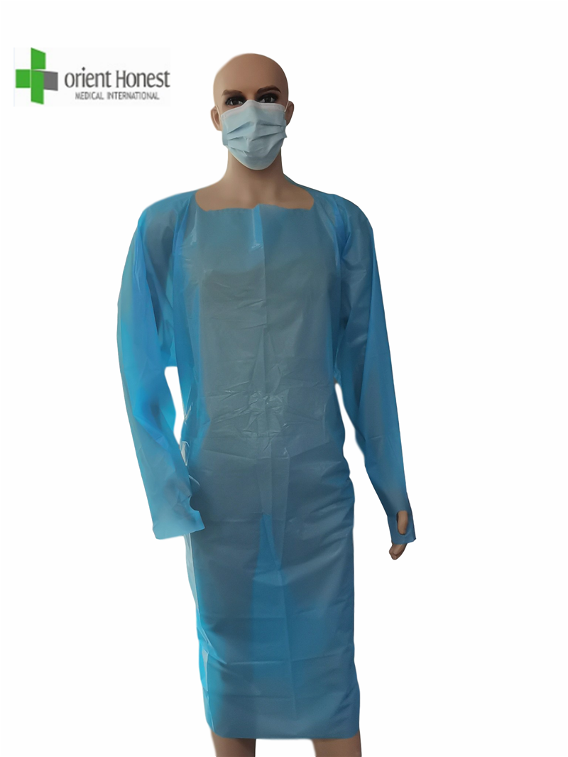 Fournisseur de vêtements imperméables de protection jetables CPE Chine