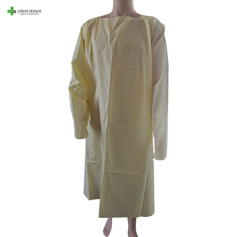 Disposable SMS isolation gown AAMI Level 3 standard