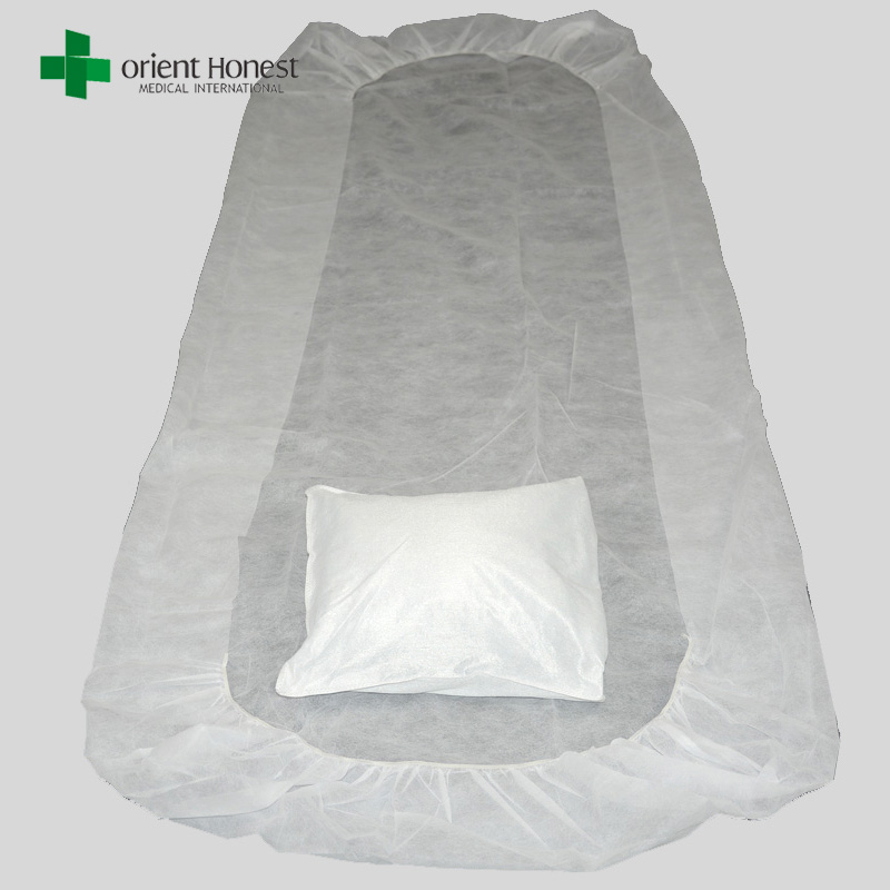 ملاءات السرير القابل للتصرف لصانع المستشفى، القابل للتصرف الجراحية وسادة القضية، مرة واحدة مجموعة ورقة السرير استخدام الفندق