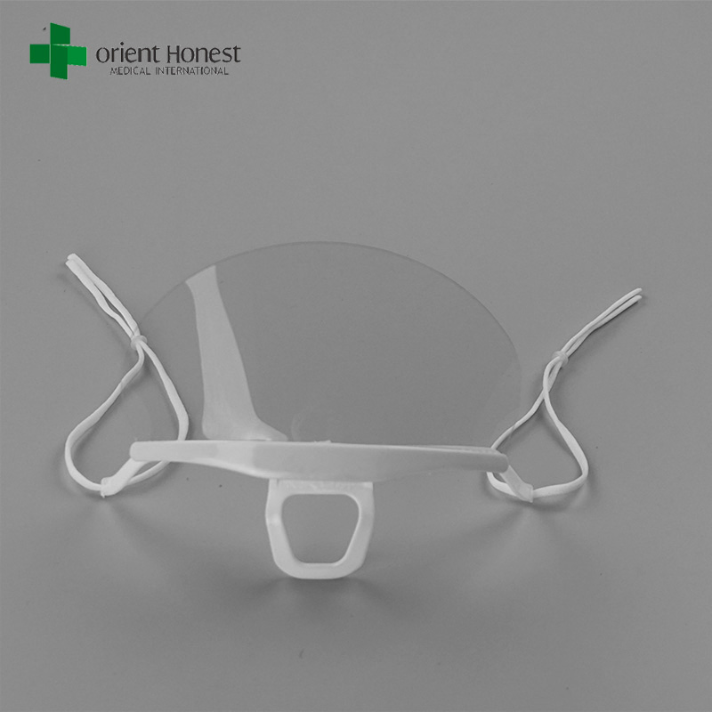 หน้ากากพลาสติกใสแบบใช้แล้วทิ้ง