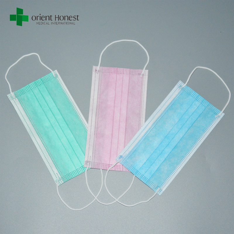 Factory for isolation hygiene mouth mask , meidcal dental face masks , wholesale disposable 2 ply face mask
