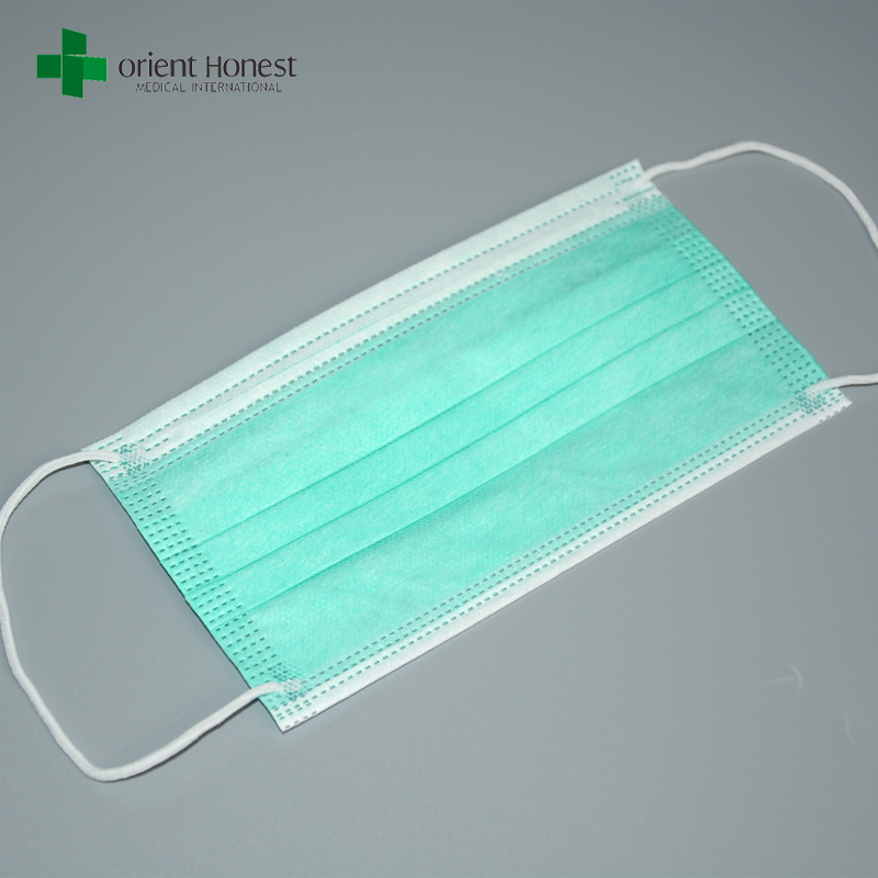 Hospital medical face mask sale , funny face disposable surgical mask , pleated simple design mask