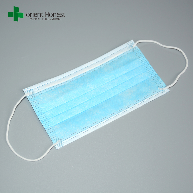 Hospital medical face mask sale , funny face disposable surgical mask , pleated simple design mask