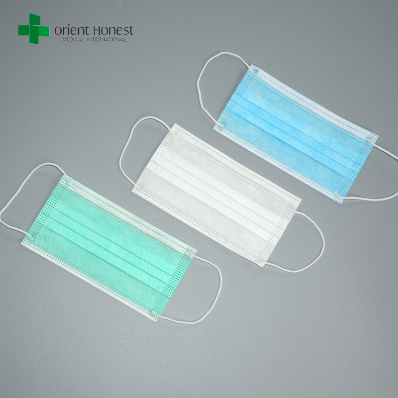 Nonwoven gefaltete Gesichtsmaske, moderne OP-Masken, Krankenschwester und Patient Schutzmaske