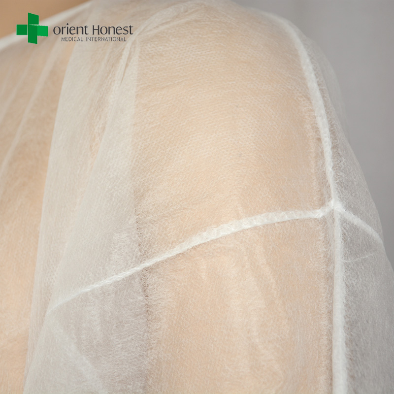 PP20g isolation gown manufacturer China, white isolation gown for hospital, cheap doctor isolation gowns