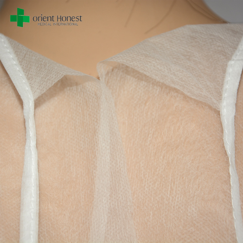 PP20g isolation gown manufacturer China, white isolation gown for hospital, cheap doctor isolation gowns