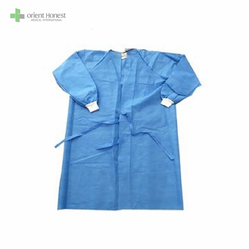 Reinforced surgical gown with knitted cuffs medical manufacturer ISO13485 CE FDA
