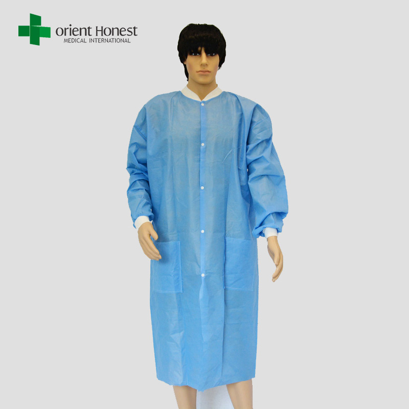 Surgical Lab coat with knitted cuffs medical supplier