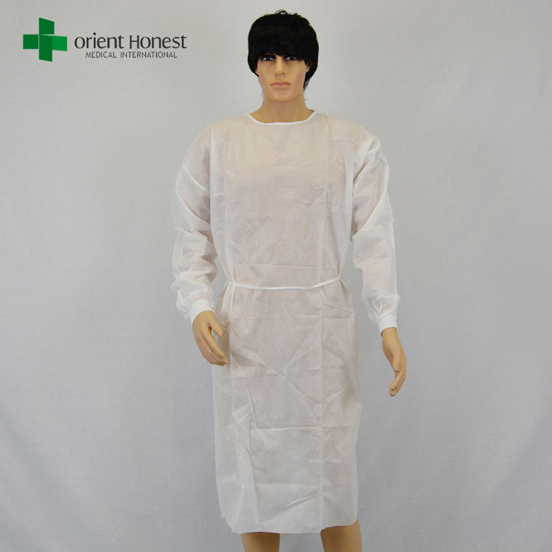 Weißes farbiges Vlies-Einweg-Isolationskleid