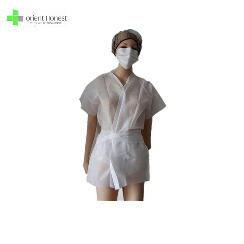 Wholesale bath robe disposable nonwoven sauna coat