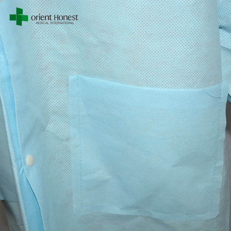 best quality supplier for disposable anti-static lab coat,SMS medical disposable clothes , wholesales Disposable hospital SMS Clothing